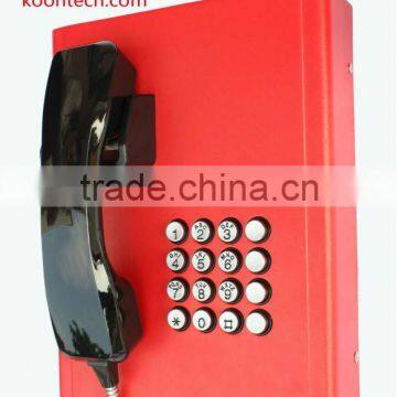 manufacture Intercom Bank telephone KNZD-27 Analogue system Vandal resistant Public service emergency telephone Public phone