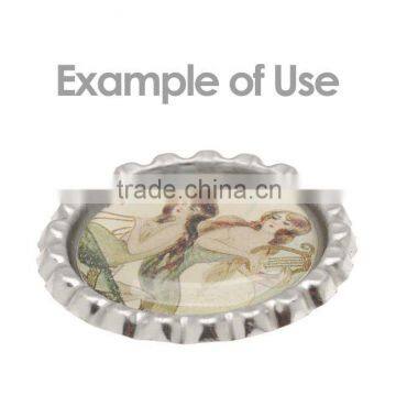 200pcs 1 Inch 3D Transparent Dome Circle Epoxy Sticker Bottle Cap photo-5