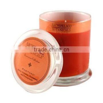 Romantic Scented Soy Candle in glass with lid
