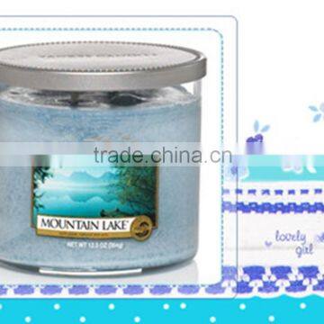Scented Soy Christmas Candle in big glass jar