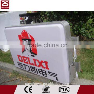 Outdoor rectangle double sides vacuum acrylic light box 40*60