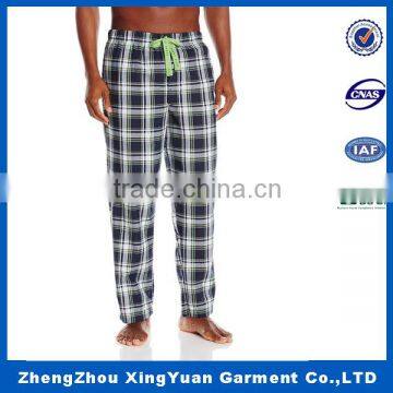 Mens Check Flannel Custom Fashion Latest pajama bottoms