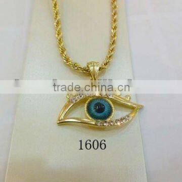 18k gold plated eye of horus pendant turkish necklace muslim jewelry