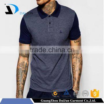 Daijun men fashion no label comfortable short sleeve polo neck with 200g 100% cotton in plain custom cheap slim fit polo t shirt