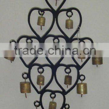 12" brass bell wind chimes,brass wall bell A2-801 for home decotation