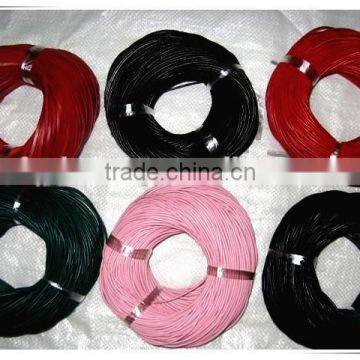 Round real cow leather cords