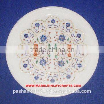 White Stone Plate Christmas Plate