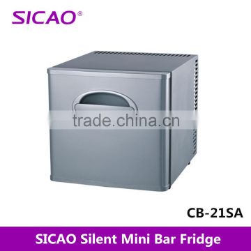 21Litres Silent Hotel Mini Bar Fridge With Basket Type Sliding Drawer Door