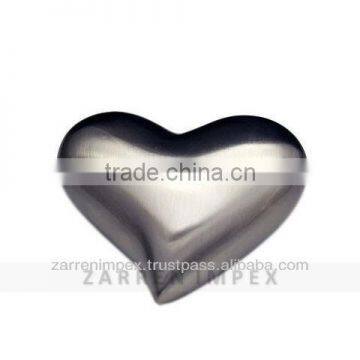 Heart Cremation Urn Nickle satin