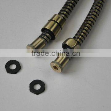 Best Quality Stainless Steel Green-bronze Double Locks Shower Hose photo-3