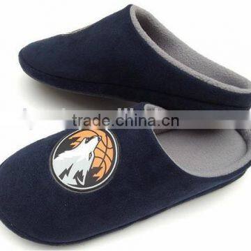 Rubber patch decorated TPR outsole man slipper soft warm indoor slippers for man cheap price winter slipper shoes 2016