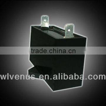 black plastic case square type cbb61 capacitor of cbb61 6uf 11uf