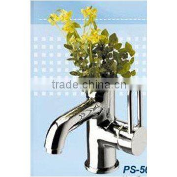 High Quality Taiwan made design bathroom u handle flower vase compact Faucet