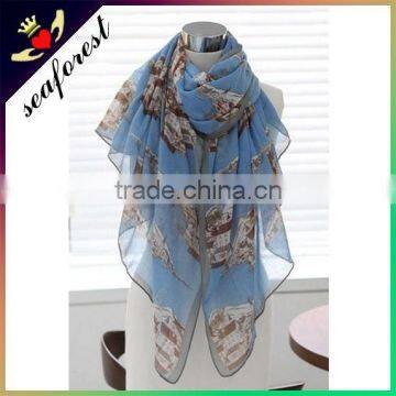 Church Printing Scarf,latest Design Wholesale Cheap Scarf,large Scarf