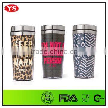 16 Ounce Photo Insert Inner Stainless Outer Plastic Thermal Mug Wholesale photo-4