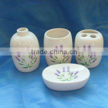 4pcs Ceramic Bathroom Set