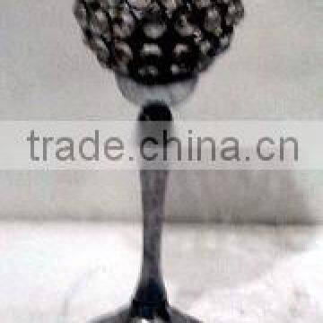 Metal & Glass Crystal Votive Tealight Candle Holder photo-3