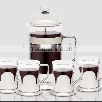 Tea maker set with high borosilicate glass