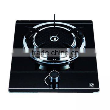 Single Burner Black Tempred Glass Pulse ignition stoves