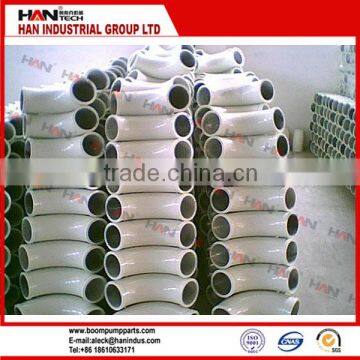 China machine/ Black iron carbon steel material a234 wpb / concrete pump pipe elbow