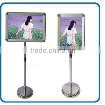 telescopic snap frame stand showcard stands