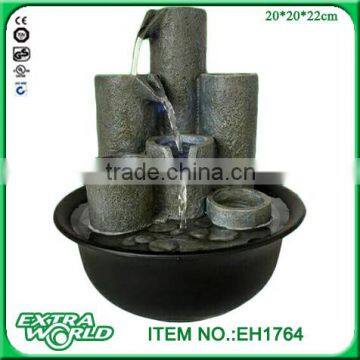 Tiered Column Tabletop Fountain with Candles