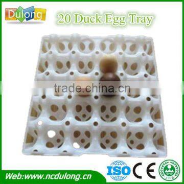 Capacity 20 Duck Eggs Tray Material PE Plastic