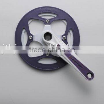 SP108P plastic-coated steel bicycle chainwheel and crank with 170mm crank