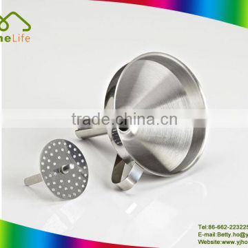 Latest popular high quality large oil stainless steel metal funnel