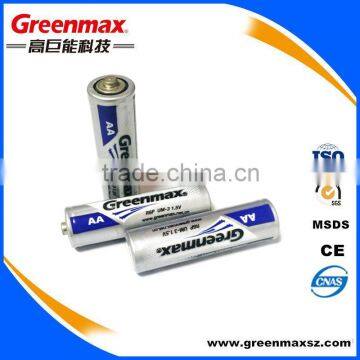 Hot sale high quality 1.5v r6p aa dry battery