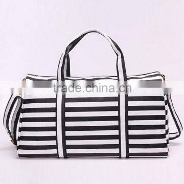 Monogrammed Wholesale Striped Travel Bag