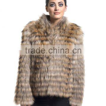 hot sale lady's raccoon fur coat 14D40