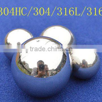 430/201/304/316 stainless steel ball for nail polish and chrome balls