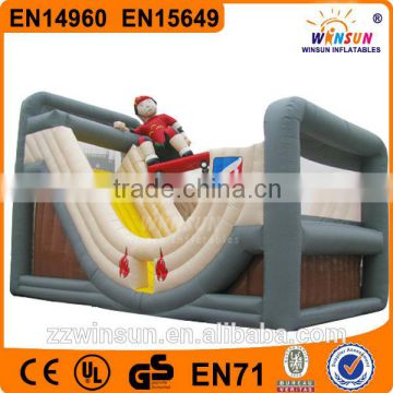 commercial large skateboard inflatable slide for playground