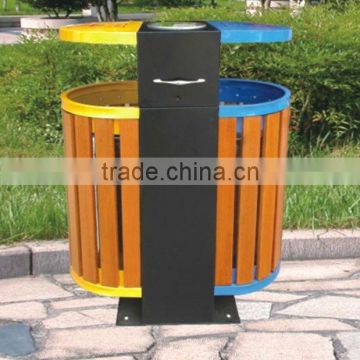 outdoor wood waste receptacle