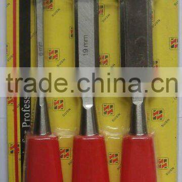 The Hot Sales's Blister Card SHAC301 3PCS Wood Chisel Set