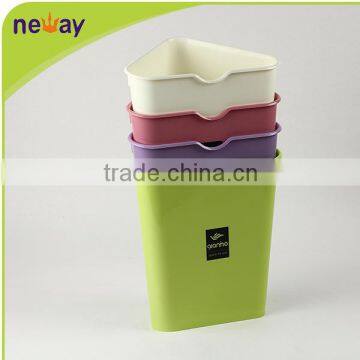 durable 12L plastic Eco-Friendly Stocked Standing open top trash can