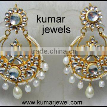 round kundan earring