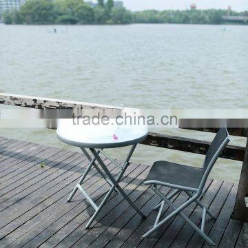 Metal Folding Table With Silk Screen Printed Stalinite Top photo-4