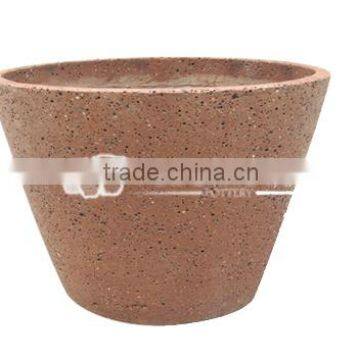 Round Lightweight Concrete Pot