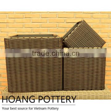 Beautifull Wicker Weave Durable Planters / Pot