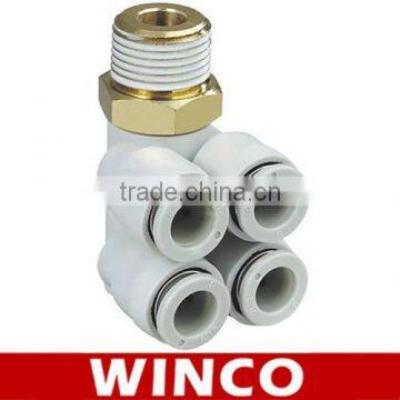 Double Branch Universal male Elbow Connector KQ2ZD