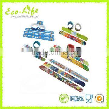 215*25*2mm Cartoon Printing Silicone Slap Bracelet, Silicone Slap Wirstbands, Souvenirs Promotion Gift photo-5