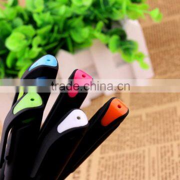 Factory Price Solid Color Promotional Plastic Logo Gel Ink Pen With Cap photo-5