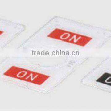 RoHs PC type toggle switch name plate