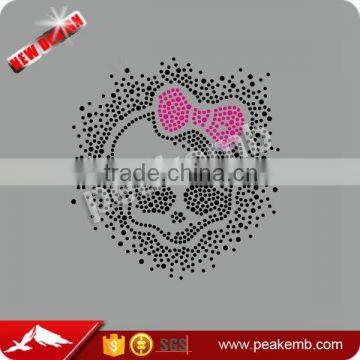 Strass transfers skull iron on transfers