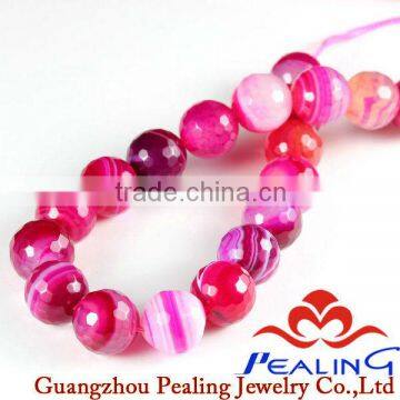 Rough Fushcia Gemstone Beads Tiger Eye Beads 4-14mm