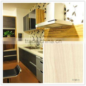 wood grain decorative furniture lamination film for cabinet