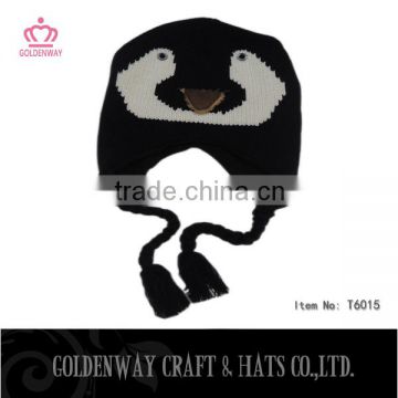 lovely baby knitted hats penguin winter hats kids design patterns