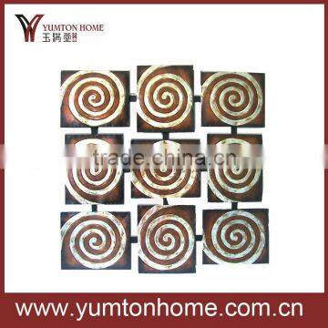 metal Spiral design wall plaque